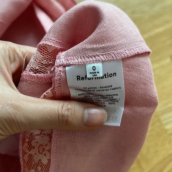 NWT Reformation rima linen two piece skirt set - Picture 11 of 11